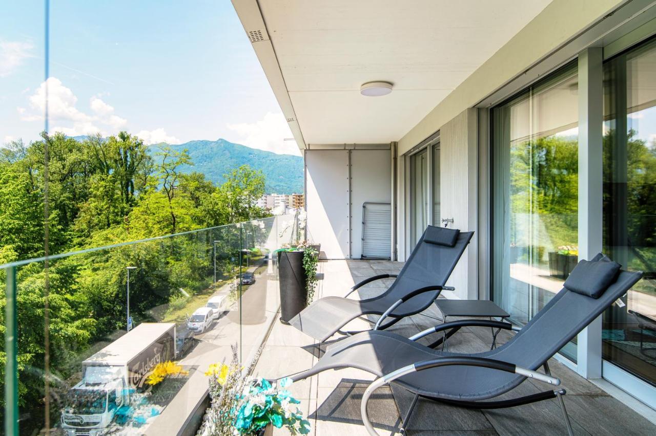 Linda Terrace By Quokka 360 - Modern One-Bedroom Flat With Sun Terrace Locarno Buitenkant foto